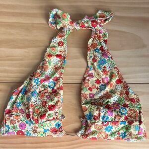 SHEIN Vibrant Floral Halter Top